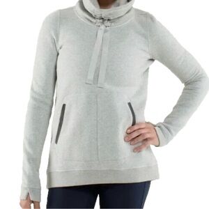 lululemon athletica Gray Cowl Neck Sweater